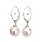 Approx. 8.0 mm, Akoya Pearl, Mother of Pearl Dangle Pearl Stud Earrings
