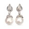 Approx. 10.5 mm, Edison Pearl, The Flame Dangle Pearl Stud Earrings