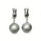 Approx. 11.0 mm, Tahitian Pearl, Front Curve Dangle Pearl Stud Earrings
