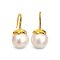 Approx. 10.0 mm, Edison Pearl, Tomato Fish Hooks Pearl Earrings