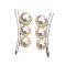 5.1 mm to 5.8 mm, Moonlight Lot, Akoya Pearl, Triple Pearl Beans Stud Earrings