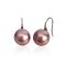 Approx. 10.5 - 11.0 mm, Edison Pearl, Fish Hooks Spoon Earrings