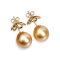 Approx. 11.0 - 11.5 mm, Gold South Sea Pearl, Stud Earrings