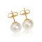 Approx. 10.5 - 11.0 mm, Edison Pearl, Stud Earrings
