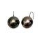 Approx. 10.0 - 12.0 mm, Tahitian Pearl, Fish Hooks Spoon Pearl Earrings