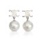 Approx. 9.0 - 10.0 mm, Edison Pearl, Celine Dangle Pearl Stud Earrings
