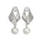Approx. 11.0 mm, Edison Pearl, "Reward" Dangle Pearl Stud Earrings