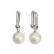 Approx 10.0 - 10.5 mm, Edison Pearl, Tiffany Dangle Pearl Latch Back Earrings