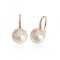 Approx. 10.5 - 11.0 mm, Edison Pearl, Fish Hooks Spoon Earrings