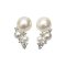 Approx. 3.0 mm - 6.0 mm, Akoya Pearl, Cluster Diamond Pearl Grapes Design Stud Earrings