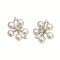 Approx. 4.0 mm, Akoya Pearl, Cluster Pearls Stud Earrings