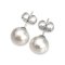 Approx. 10.0 - 11.0 mm, Edison Pearl, Stud Pearl Earrings