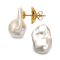 Approx. 12.0 - 16.0 mm, Baroque Fireball, Freshwater Pearl, Stud Earrings