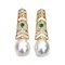 Approx. 11.0 - 12.0 mm, White South Sea Pearl, Christmas Tree Pearl Stud Earrings