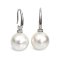 Approx. 11.0 mm, White South Sea Pearl, Fish Hook Pearl Earrings