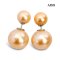 Approx. 9.0 mm and 14.0 mm, Edison Pearl, Front Back Double Pearl Stud Earrings