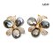 Approx. 6.0 mm, Keshi Tahitian Pearl, Keshi Pearl Flower Stud Earrings