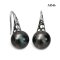 Approx. 7.0 mm, Tahitian Pearl, Fish Hooks Spoon Earrings