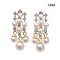 Approx. 4.0 - 5.0 mm, AK Pearl, Royal Dangle Pearl Stud Earrings
