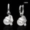 Approx. 3.0 mm and 11.0 mm, AK and Edison Pearl, "Girl with a Pearl Earring" Latch Back Dangle Pearl Earrings