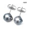 Approx. 8.0 - 9.0 mm, Tahitian Pearl, Stud Earrings