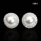 (PSL) Approx. 8.2 mm, Aurora Phoenix, White South Sea Pearl, Stud Earrings with Halo Diamond Jacket