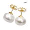 (No Pass QC) Approx. 12.0 - 15.0 mm, Freshwater Pearl, Stud Earrings