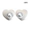 Approx. 5.5 - 6.0 mm, AK Pearl, Pearl in Heart Stud Earrings
