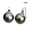 Approx. 11.0 mm, Tahitian Pearl, Fish Hooks Spoon Pearl Earrings