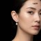 Approx. 9.0 mm, White South Sea Pearl, O CZ Dangle Pearl Earrings