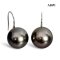 10.6 mm and 10.7 mm, Tahitian Pearl, Fish Hooks Spoon Earrings