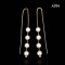 Approx. 5.0 - 5.5 mm, AK Pearl, Station Pearl Box Chain Threader Earrings