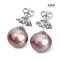 Approx. 13.0 mm, Edison Pearl, Pearl Stud Earrings