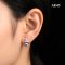 Approx. 10.5 mm up, Edison Pearl, Cattleya CZ Pearl Stud Earrings