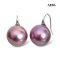 Approx. 13.0 - 14.0 mm, Edison Pearl, Fish Hooks Spoon Earrings