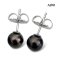 Approx. 7.5 - 8.0 mm, Tahitian Pearl, Stud Earrings