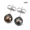 Approx. 8.0 - 9.0 mm, Tahitian Pearl, Pearl Stud Earrings