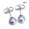 Approx. 7.0 mm, Akoya Blue Rose Pearl, Pearl Stud Earrings