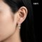Approx. 2.5 - 3.5 mm, AK Pearl, Double Row Pearl Dangle Star Stud Earrings