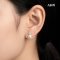 Approx. 7.5 mm up, Moonlight Lot, Akoya Pearl, Vivian CZ Paved Pearl Stud Earrings