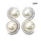 Approx. 7.0 - 8.0 mm, Moonlight Lot, Akoya Pearl, Spiral & Spirit Double Twin Pearl Stud Earrings