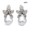 12.3 - 12.5 mm, White South Sea Pearl, Cattleya Pearl Stud Earrings