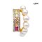 Approx. 3.5 mm up, Freshwater Pearl, Ear Cuff Pearl Row Earrings