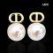 Approx. 10.0 mm, Edison Pearl, CD Pearl Stud Earrings