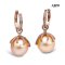 Approx. 12.0 mm, Edison Pearl, Latch Back Earrings with Icicle Pearl Jacket