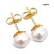 Approx. 10.0 mm, Edison Pearl, Pearl Stud Earrings