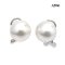 Approx. 11.0 mm, Edison Pearl, Pearl Stud Earrings with Omega Earring Backs