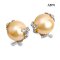 Approx. 13.0 - 14.0 mm, Edison Pearl, Pearl Flower Stud with Omega Earring Backs