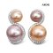 Approx. 9.0 mm and 13.0 mm, Edison Pearl, Spirit & Spiral Double Pearl Earrings