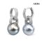 Approx. 10.0 mm, Tahitian Pearl, Hoop Earrings with Pearl Jacket
